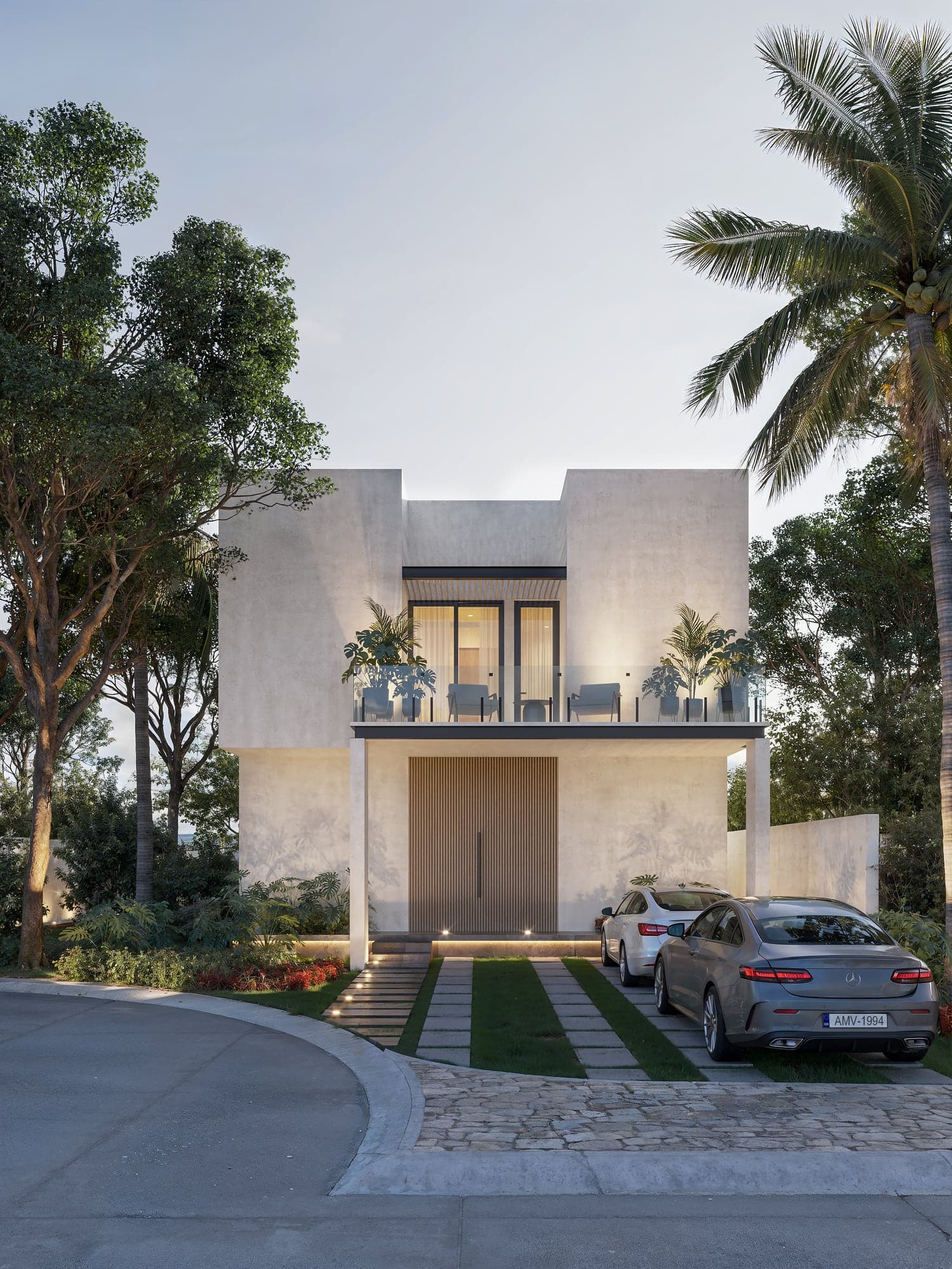Render de casa residencial en Kaybe Tulum